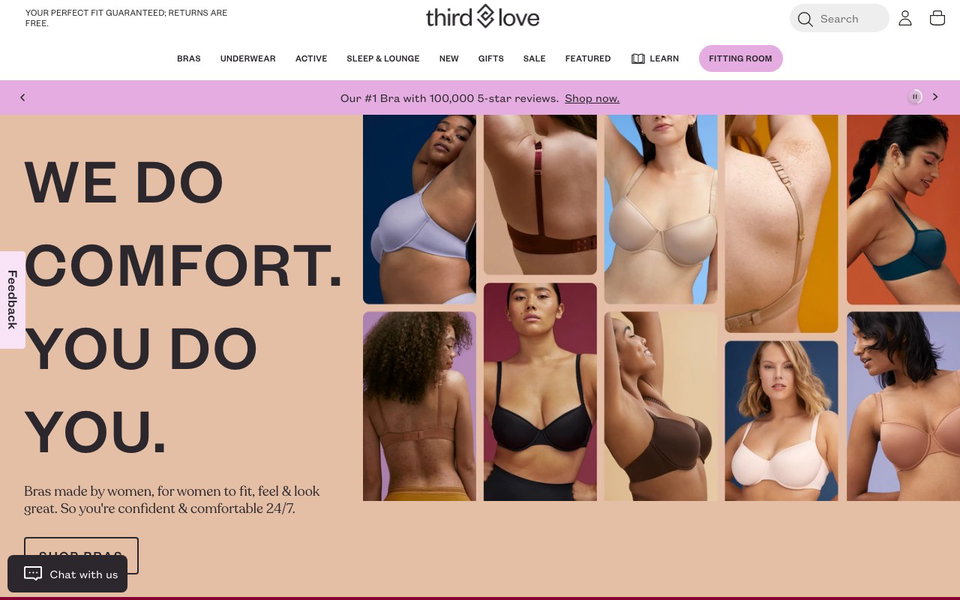 ThirdLove website
