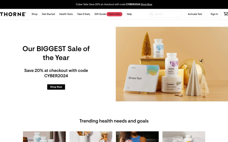 Thorne website