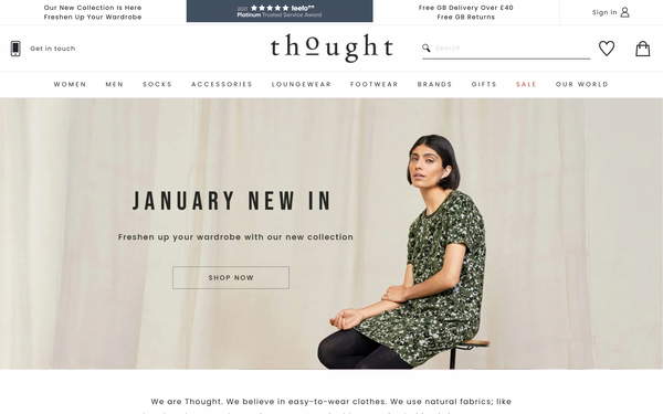 Thought Clothing screenshot