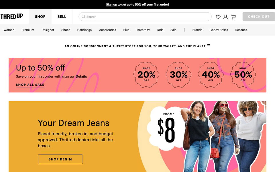 thredUP website