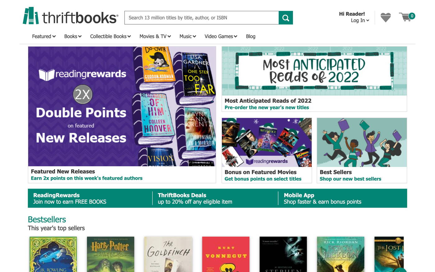 ThriftBooks screenshot