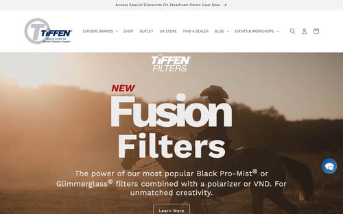 Tiffen website screenshot