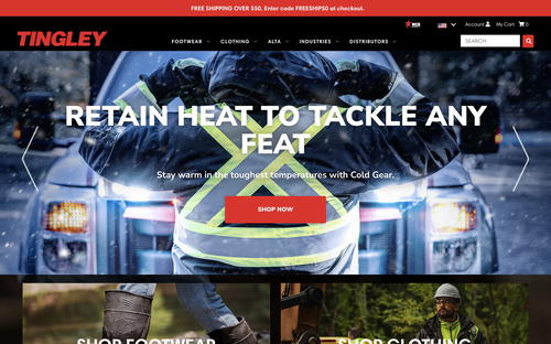 Tingley website screenshot
