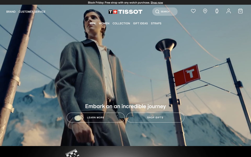 Tissot Watches website