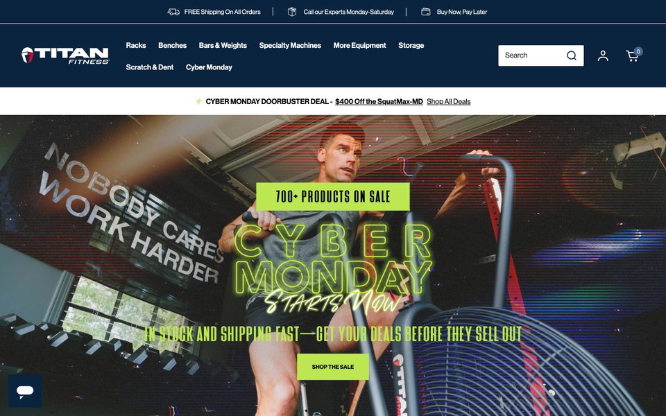 Titan Fitness website