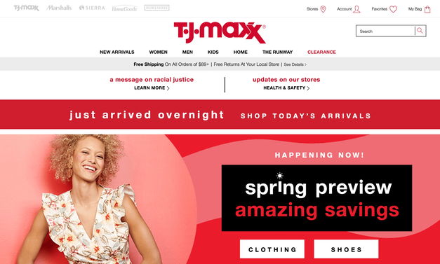 TJ Maxx on Shomp