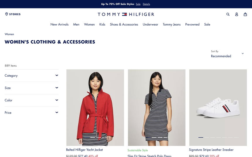 Tommy Hilfiger on Shomp