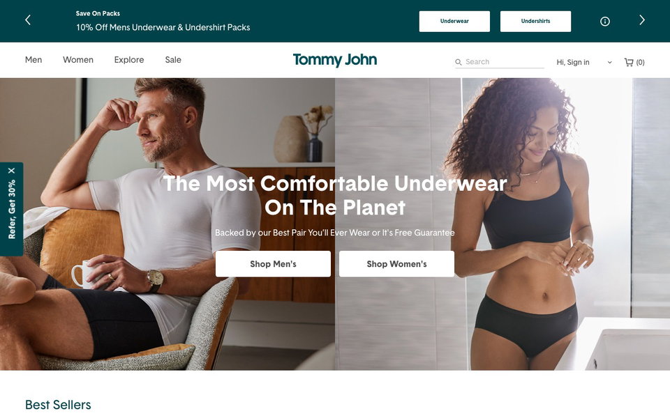 Tommy John website