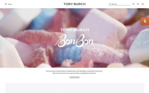Tory Burch website screenshot