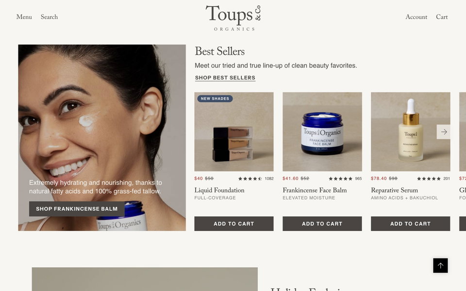 Toups and Co website