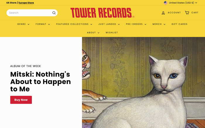 Tower Records screenshot