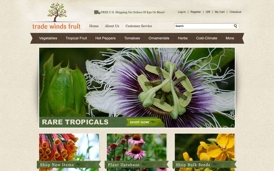 Trade Winds Fruit website