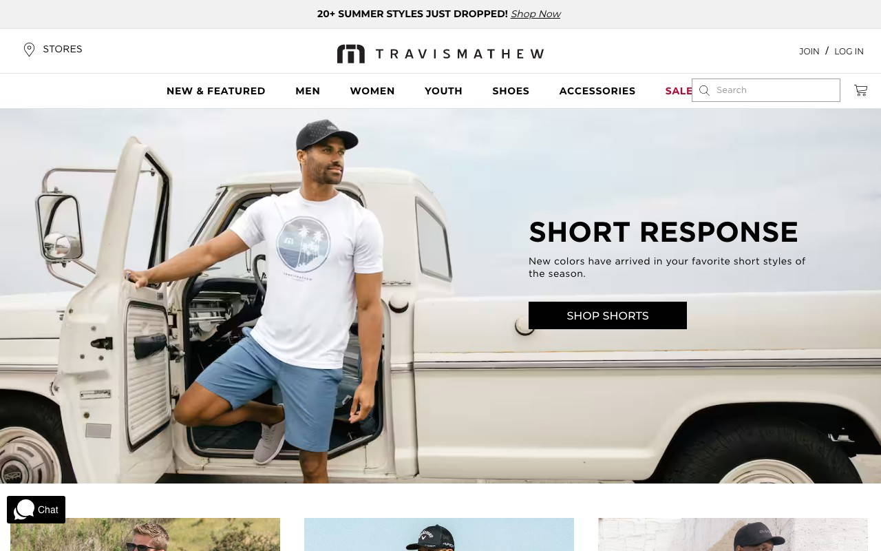 TravisMathew screenshot