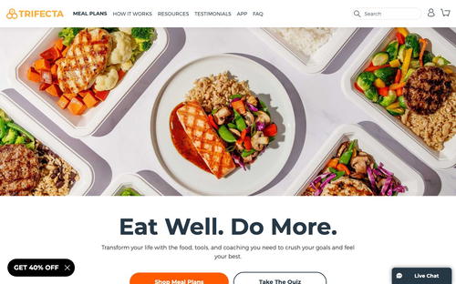 Trifecta website screenshot