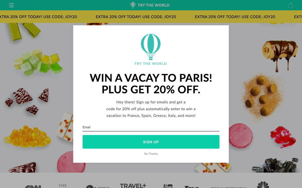 Try The World website