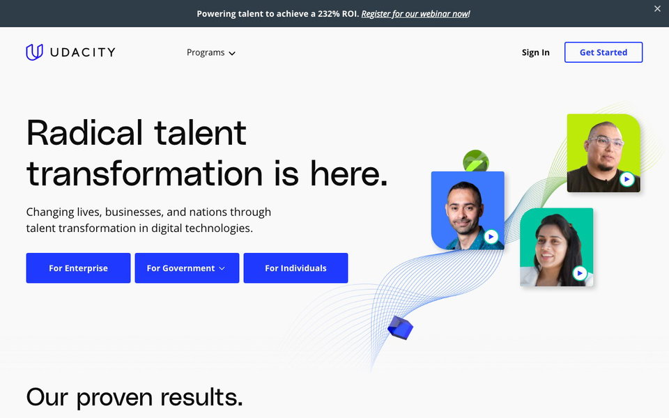 Udacity website