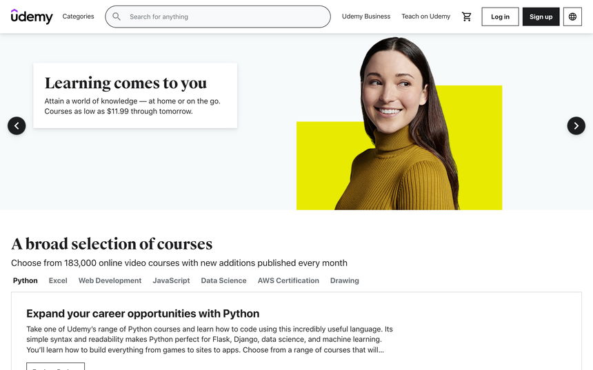 Udemy on Shomp