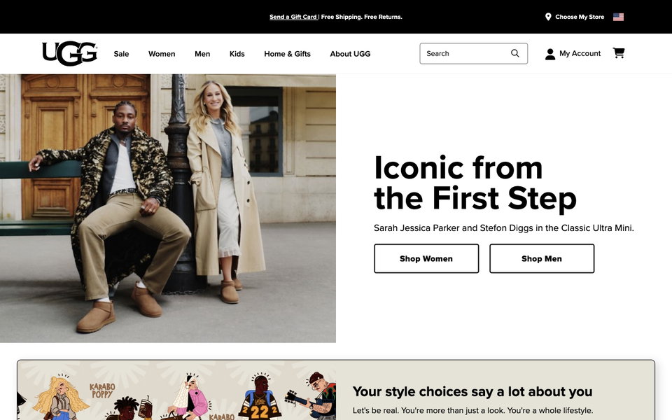 UGG website