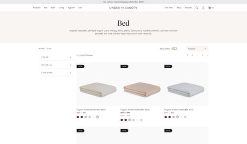 Under the Canopy website screenshot