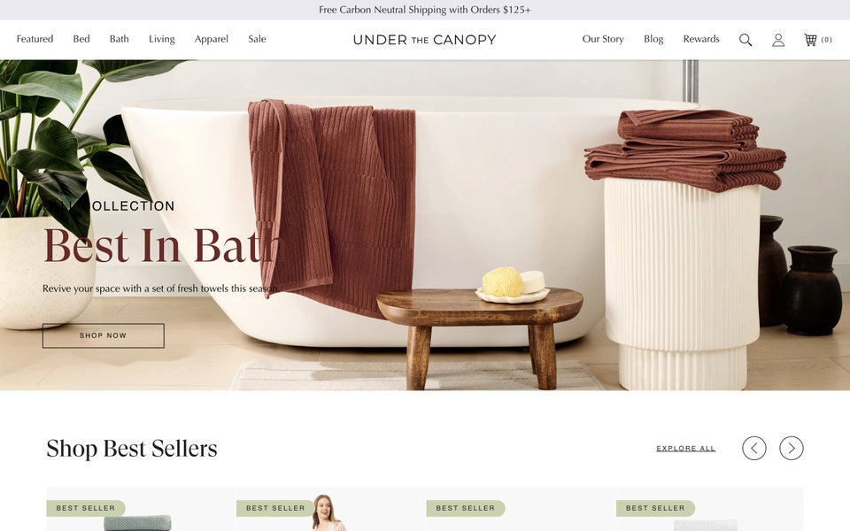 Under the Canopy website