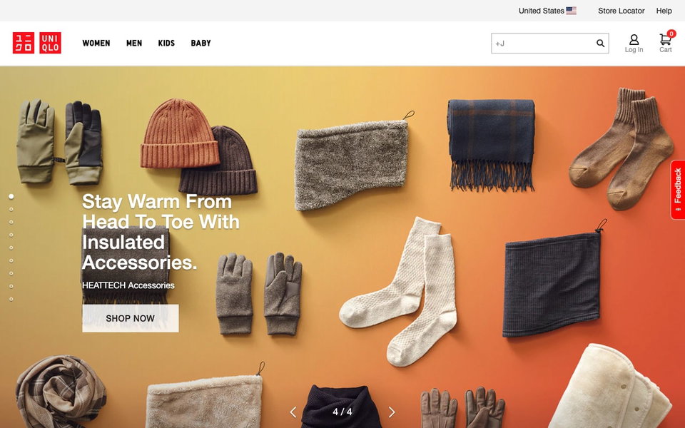 UNIQLO website