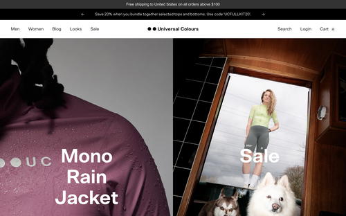 Universal Colours website screenshot