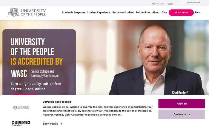 University of the People screenshot