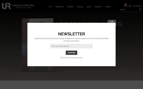 Urban Remains website screenshot