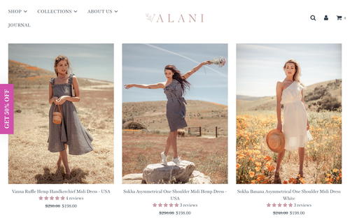 VALANI website screenshot
