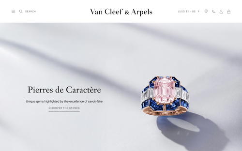 Van Cleef & Arpels website screenshot