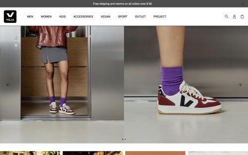 Veja website screenshot