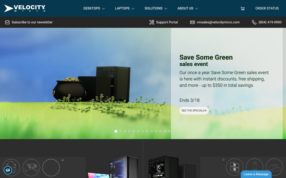 Velocity Micro website