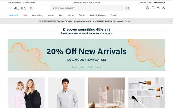 Verishop screenshot