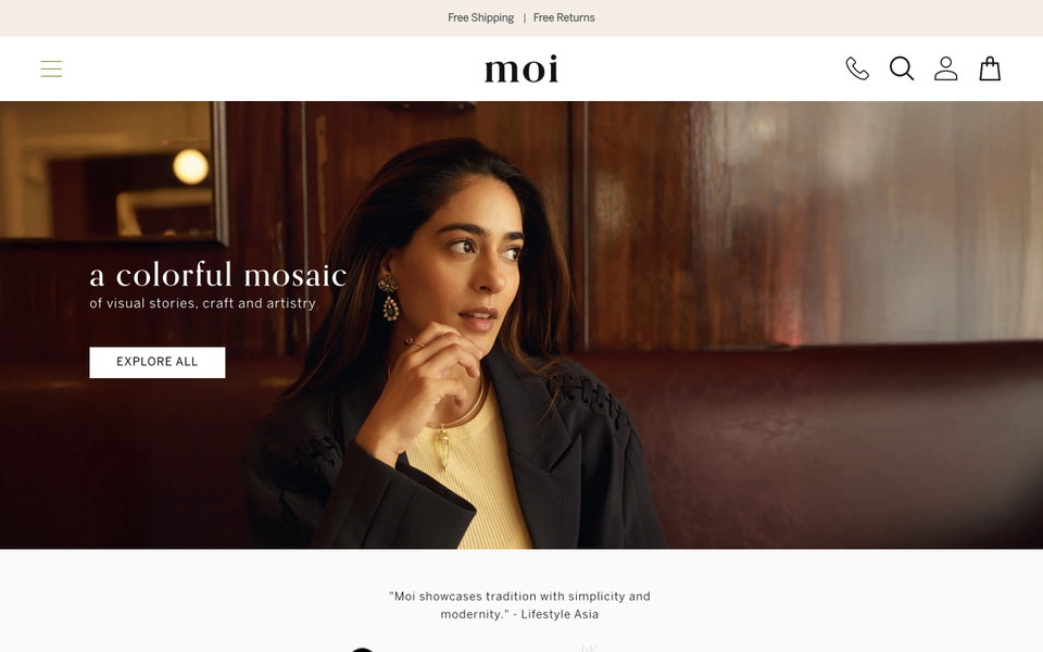 Vibe with Moi website