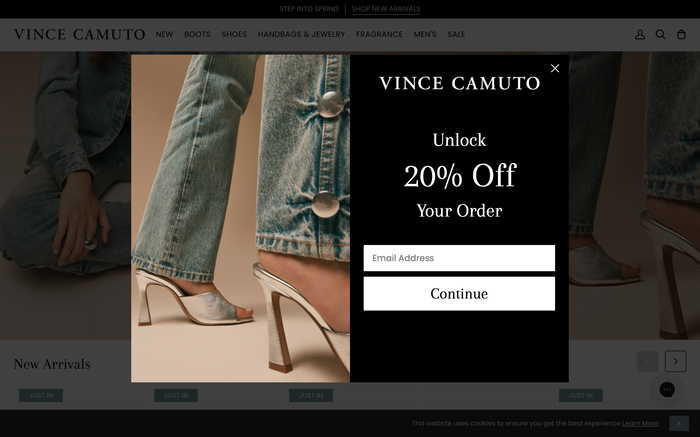 Vince Camuto screenshot