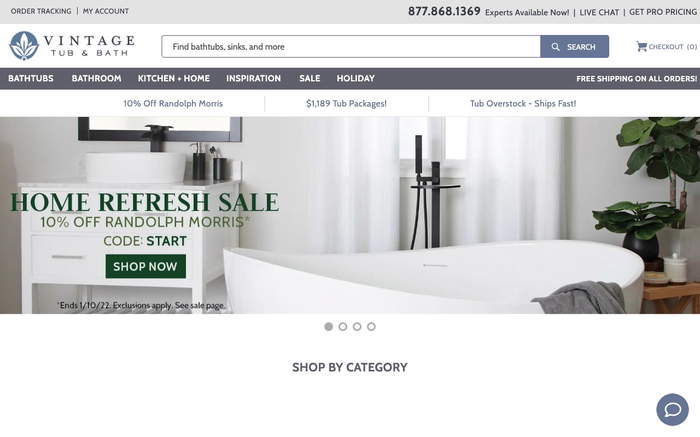 Vintage Tub & Bath screenshot