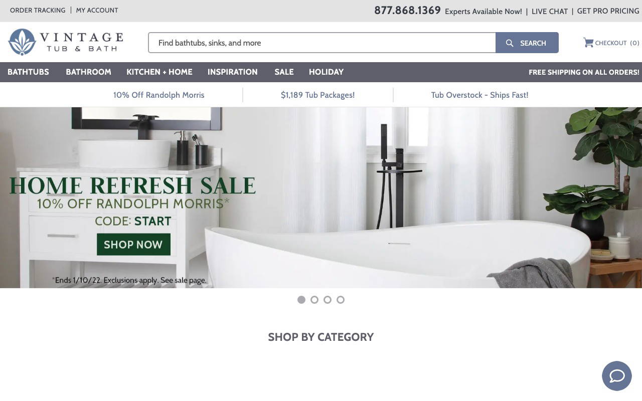 Vintage Tub & Bath screenshot