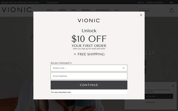 Vionic Shoes screenshot