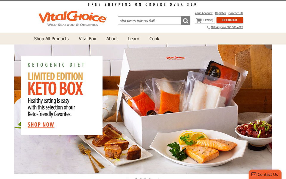 Vital Choice website