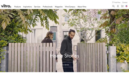 Vitra website screenshot