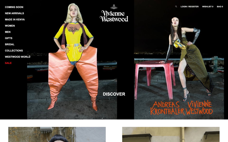 Vivienne Westwood website