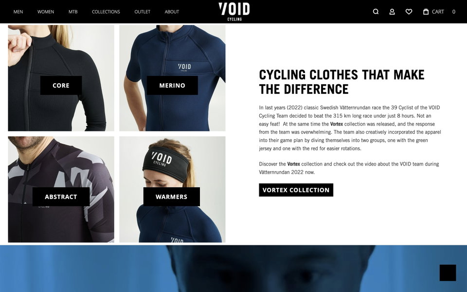Void Cycling website