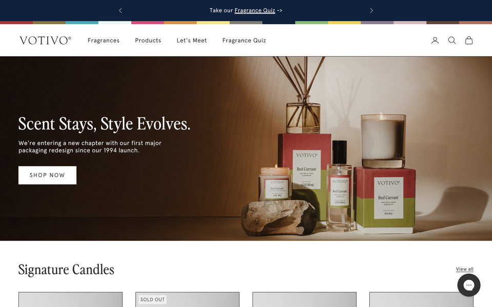 Votivo website