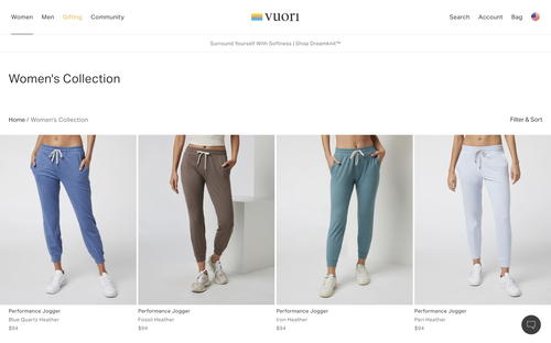Vuori website screenshot