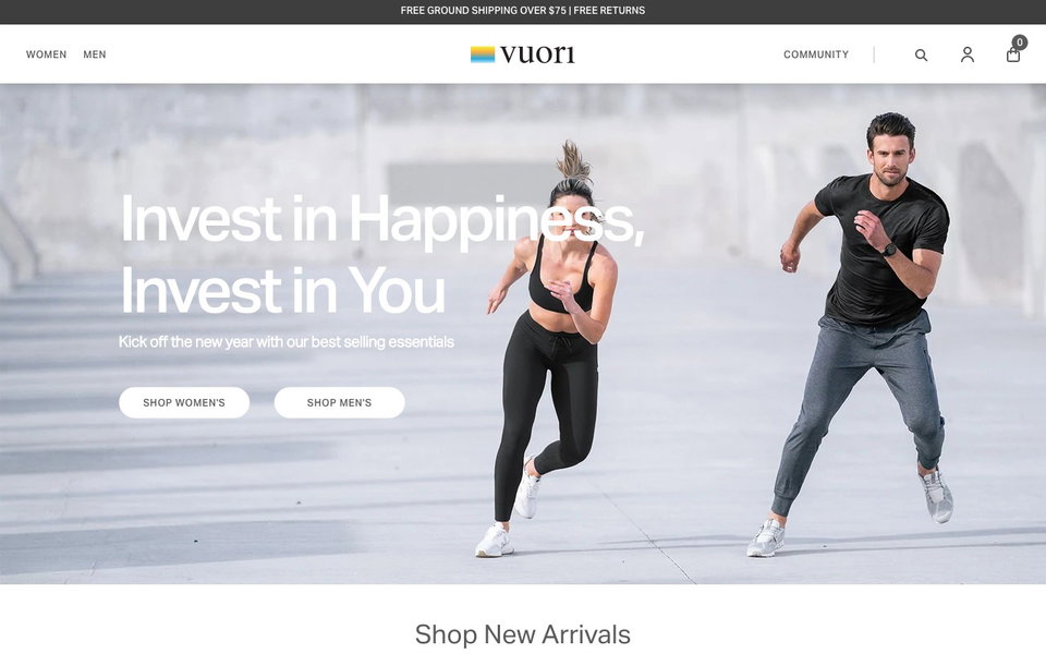 Vuori website