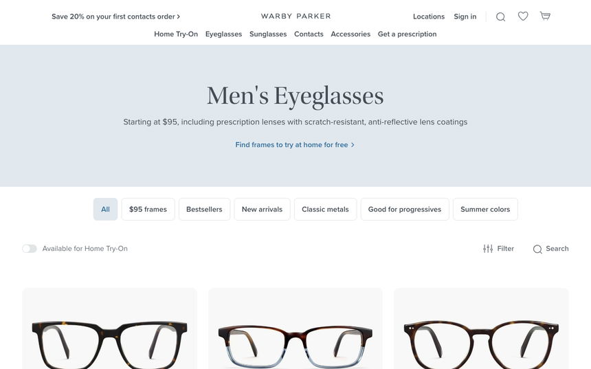 Warby Parker on Shomp