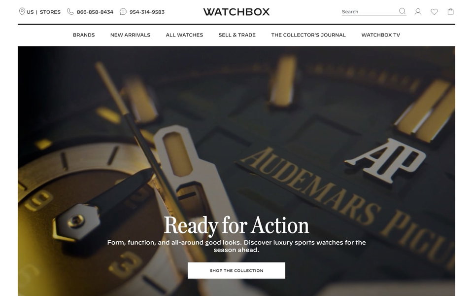 WatchBox website