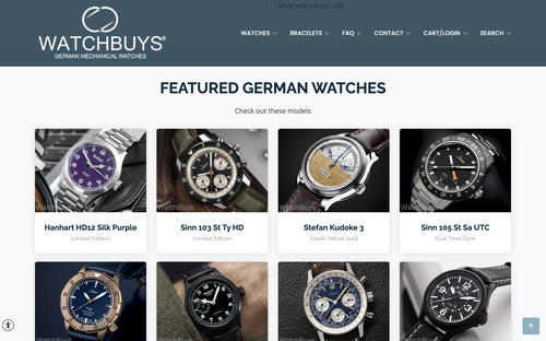 WatchBuys website screenshot