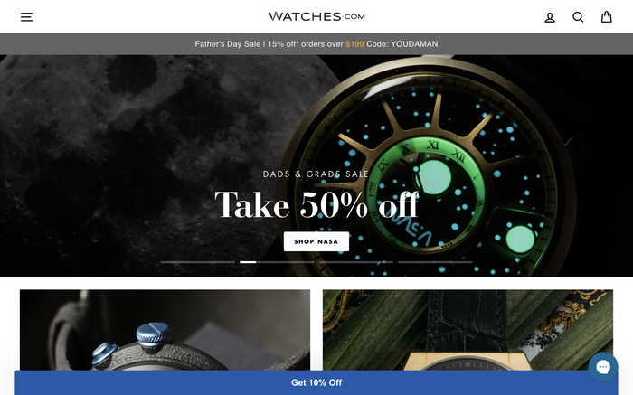 Watches.com screenshot