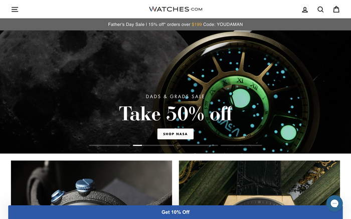 Watches.com screenshot